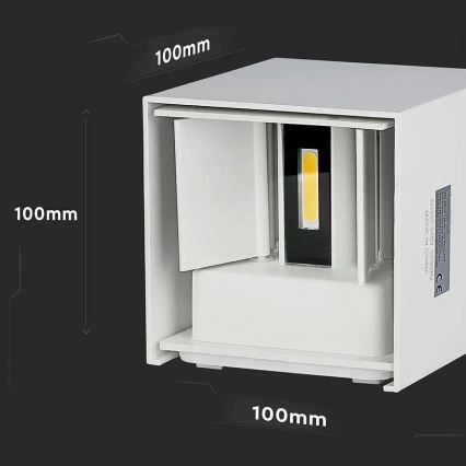 Applique da esterno LED LED/5W/230V 4000K IP65 bianco