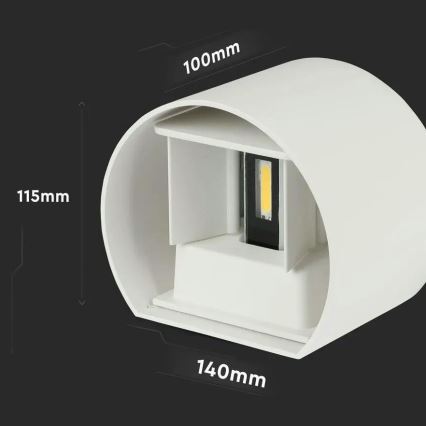 Applique da esterno LED LED/6W/230V 3000K IP65 bianco