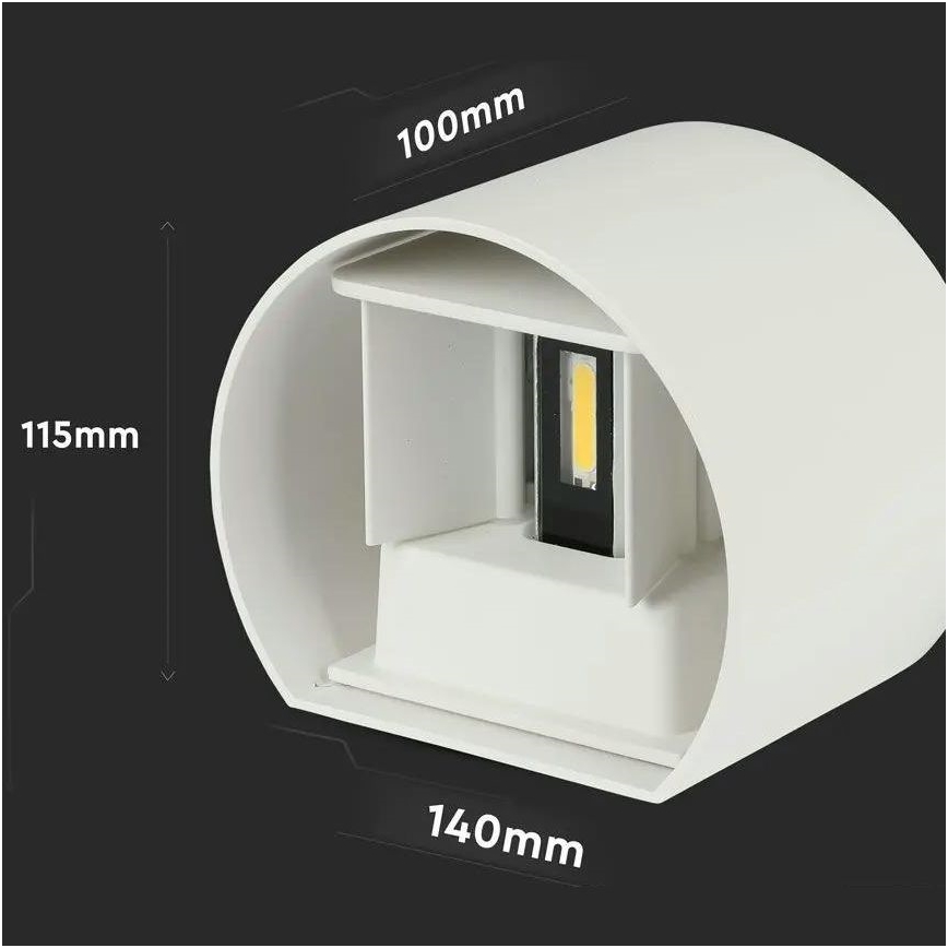 Applique da esterno LED LED/6W/230V 4000K IP65 bianco