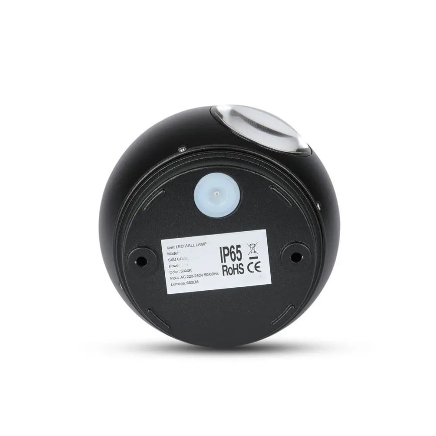 Applique da esterno LED LED/6W/230V 4000K IP65 nero