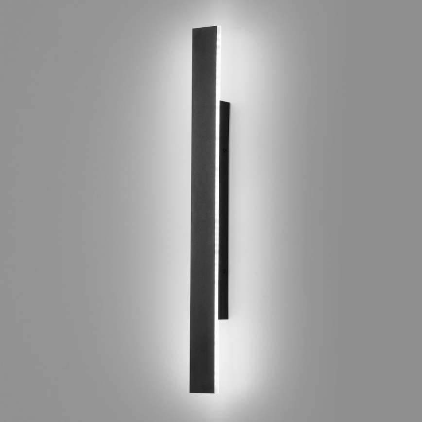 Applique da esterno LED WOW 11W/230V 3000/4000/6000K 60 cm IP54 nero