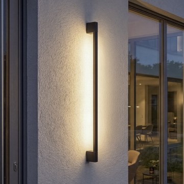 Applique da esterno LED YALTE LED/8,5W/230V 3000/4000/6500K 93 cm IP54 nero