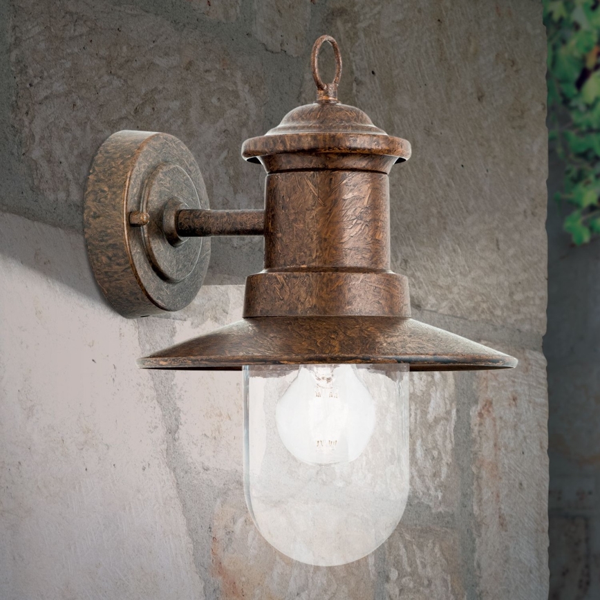 Applique da esterno LEONIE 1xE27/60W/230V IP44 bronzo