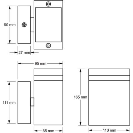 Applique da esterno LITEK 1xGU10/30W/230V IP54 grigio