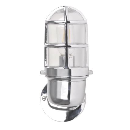 Applique da esterno LUND 1xE27/12W/230V IP44 cromo lucido
