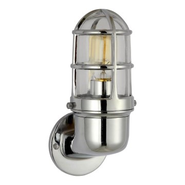 Applique da esterno LUND 1xE27/12W/230V IP44 cromo lucido