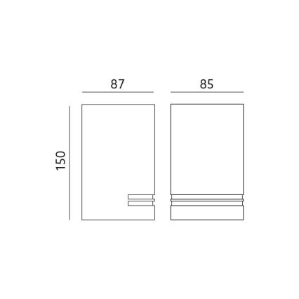 Lampada da esterno QUAZAR 1xGU10/11W/230V IP44