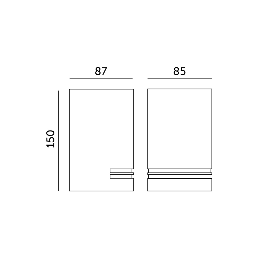 Applique da esterno QUAZAR 1xGU10/11W/230V IP44
