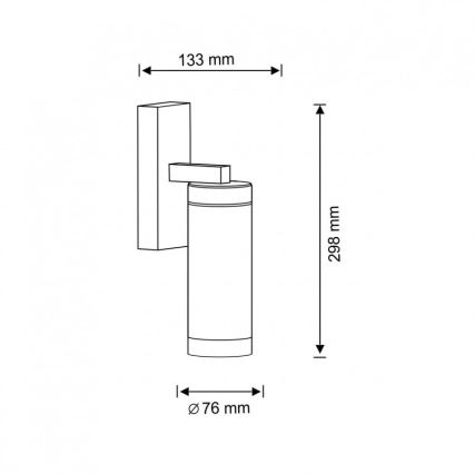 Applique da esterno SPECTRA 1xE27/10W/230V IP44