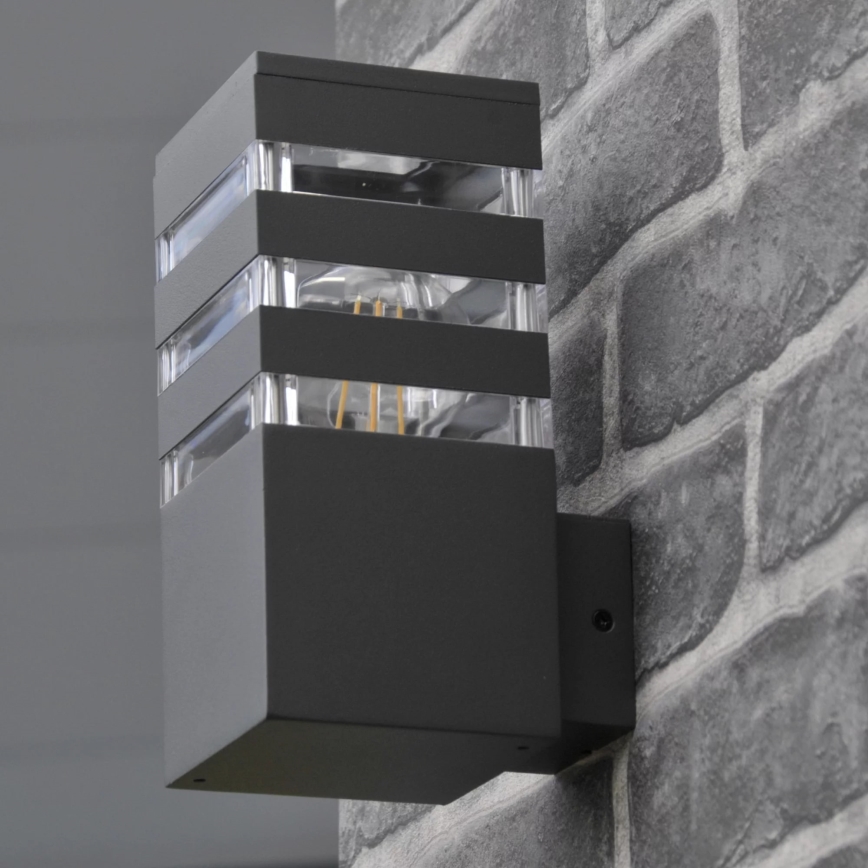 Applique da esterno TEKSAS 1xE27/12W/230V IP44 antracite