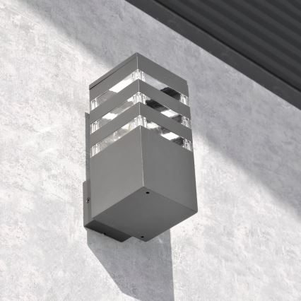 Applique da esterno TEKSAS 1xE27/12W/230V IP44 antracite