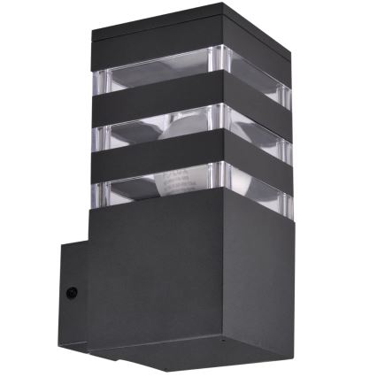 Applique da esterno TEKSAS 1xE27/12W/230V IP44 antracite