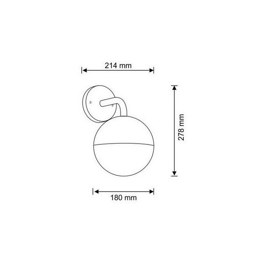 Applique da esterno ULSA 1xE27/12W/230V IP44
