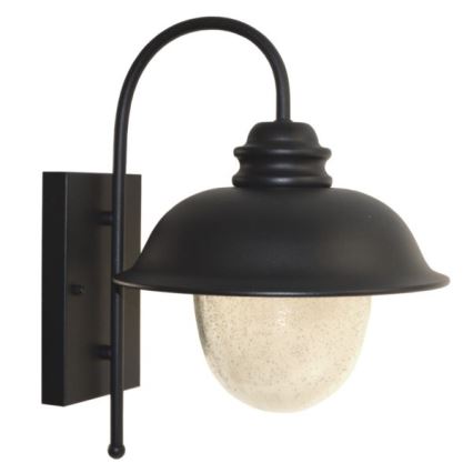 Applique da esterno ZUNA 1xE27/60W/230V IP44 nero