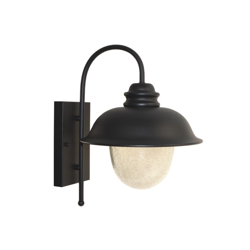 Applique da esterno ZUNA 1xE27/60W/230V IP44 nero