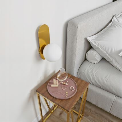 Applique da parete 1xE27/40W/230V oro/bianco