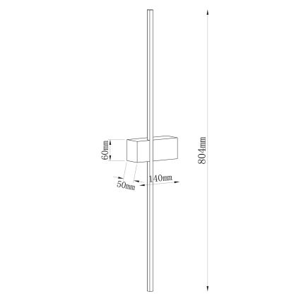Applique da parete a LED AISHA/12W/230V 4000K oro