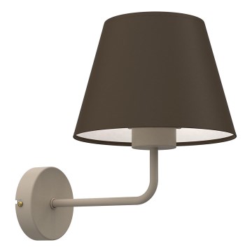 Applique da parete ARDEN 1xE27/15W/230V beige/marrone