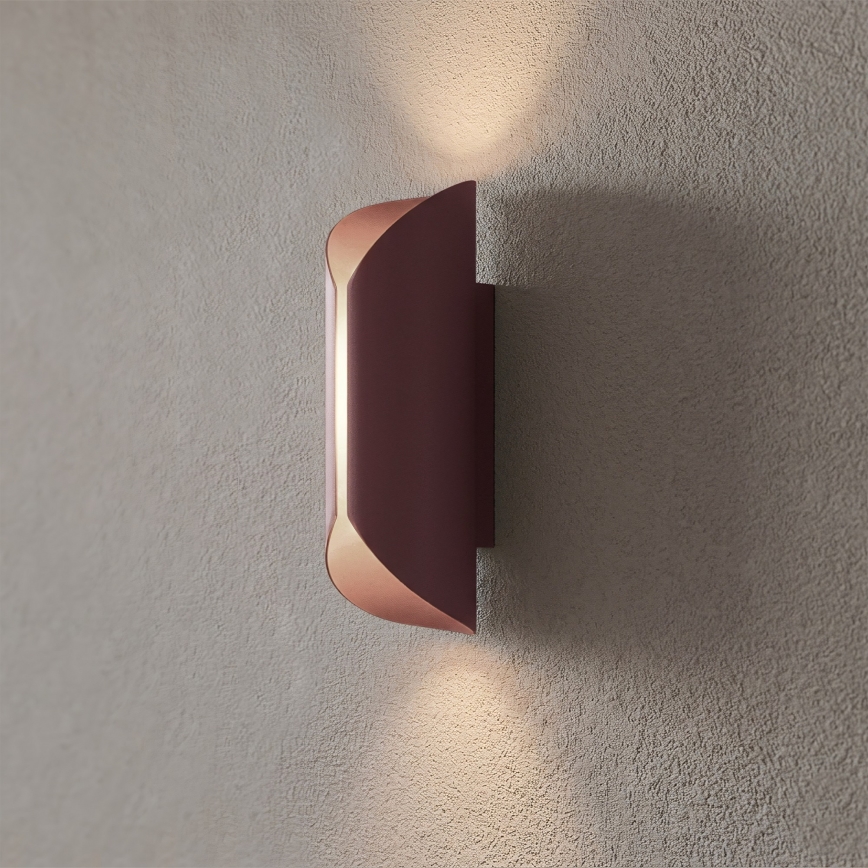 Applique da parete BARBOS 2xG9/8W/230V bordeaux
