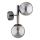 Applique da parete ERAL 2xE14/10W/230V cromo lucido/nero/fumé