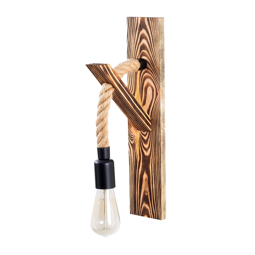 Applique da parete EREBOS 1xE27/40W/230V marrone