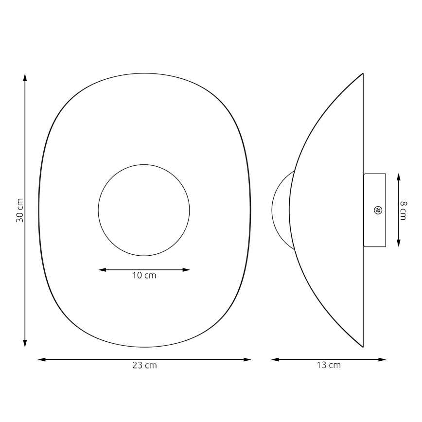 Applique da parete FIERO 1xG9/8W/230V beige