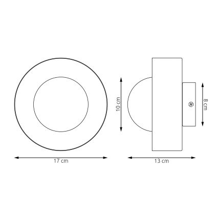 Applique da parete LULU 1xG9/8W/230V nera
