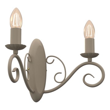 Applique da parete MAURO 2xE14/15W/230V beige