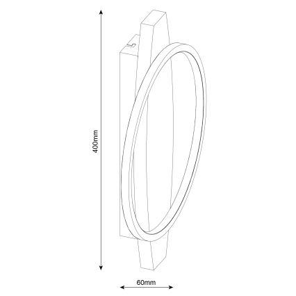Applique da parete MELISA LED/12W/230V in pino