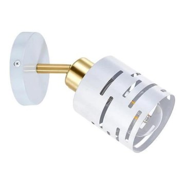 Applique da parete orientabile ELEN 1xE27/35W/230V bianco/oro