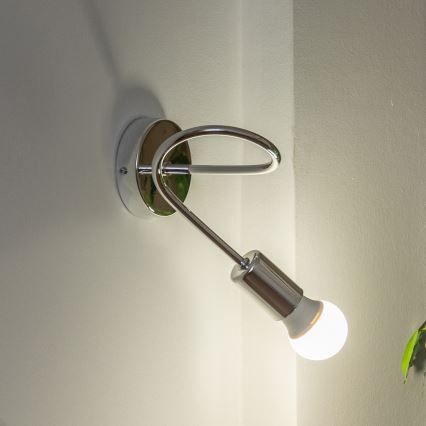 Applique da parete OXFORD 1xE27/15W/230V, cromo lucido