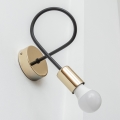 Applique da parete OXFORD 1xE27/15W/230V oro/nero