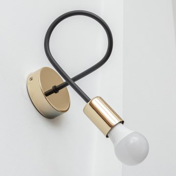 Applique da parete OXFORD 1xE27/15W/230V oro/nero