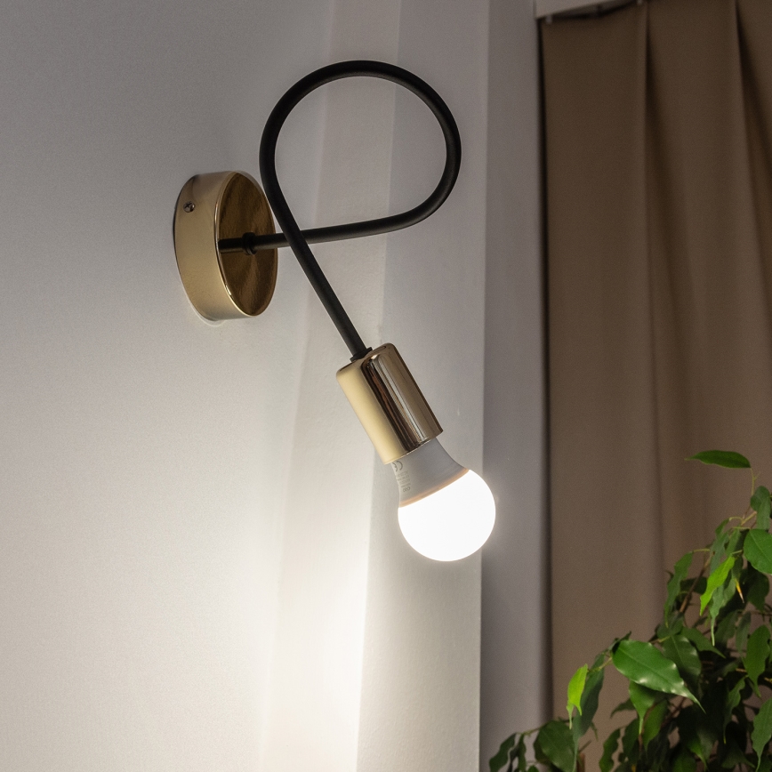 Applique da parete OXFORD 1xE27/15W/230V oro/nero