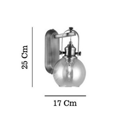 Applique da parete POLINO 1xE27/40W/230V finitura bronzo