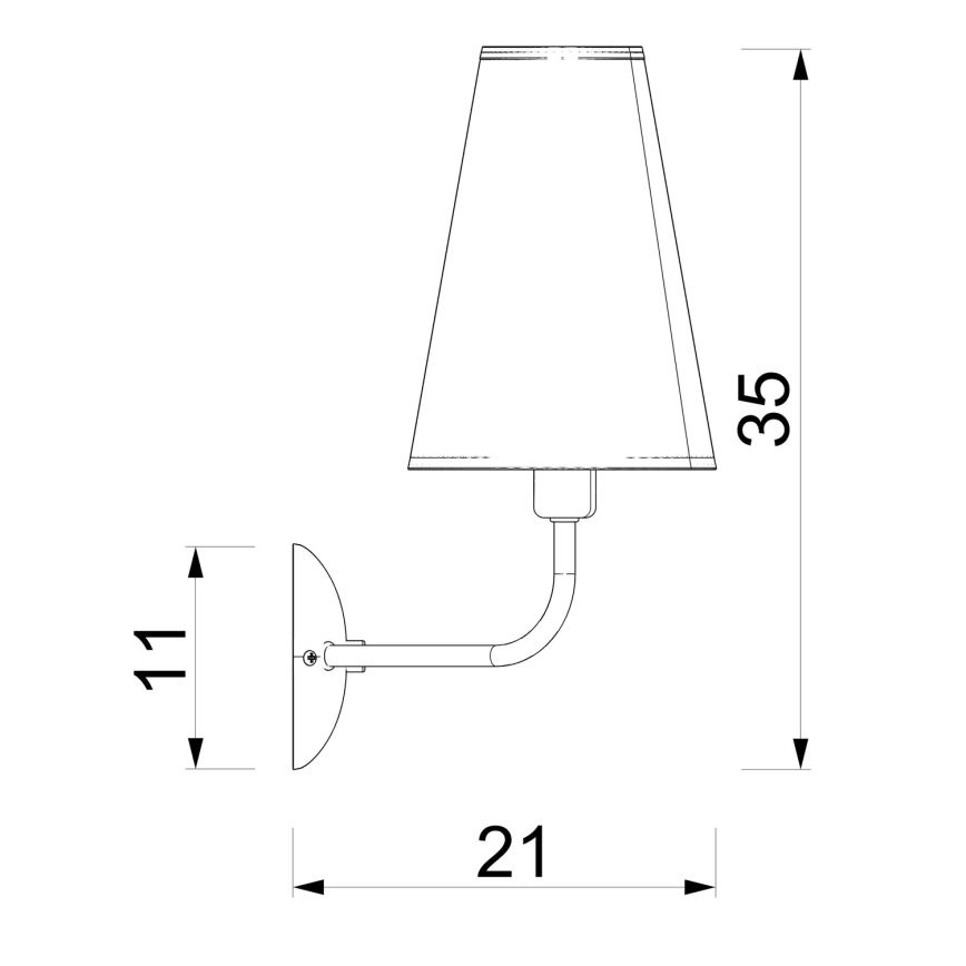 Applique da parete TORTOLA 2xE14/15W/230V marrone/crema