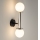 Applique DAISY 2xG9/12W/230V cromo lucido/nero/bianco