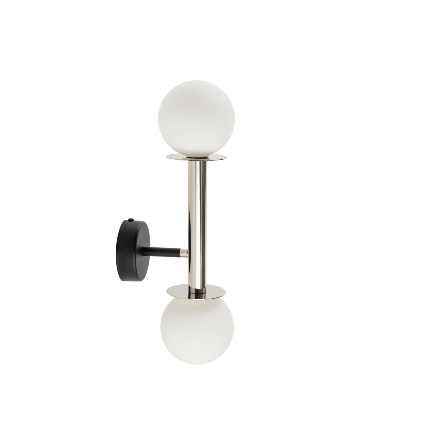 Applique DAISY 2xG9/12W/230V cromo lucido/nero/bianco