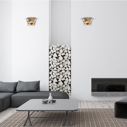 Applique di cristallo CHELSEA 2xE14/40W/230V oro
