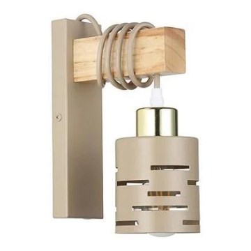 Applique ELEN 1xE27/35W/230V beige/oro/marrone