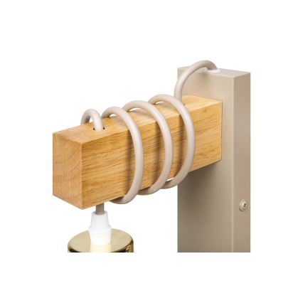 Applique ELEN 1xE27/35W/230V beige/oro/marrone