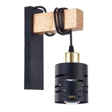 Applique ELEN 1xE27/35W/230V nero/oro/marrone