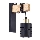 Applique ELEN 1xE27/35W/230V nero/oro/marrone