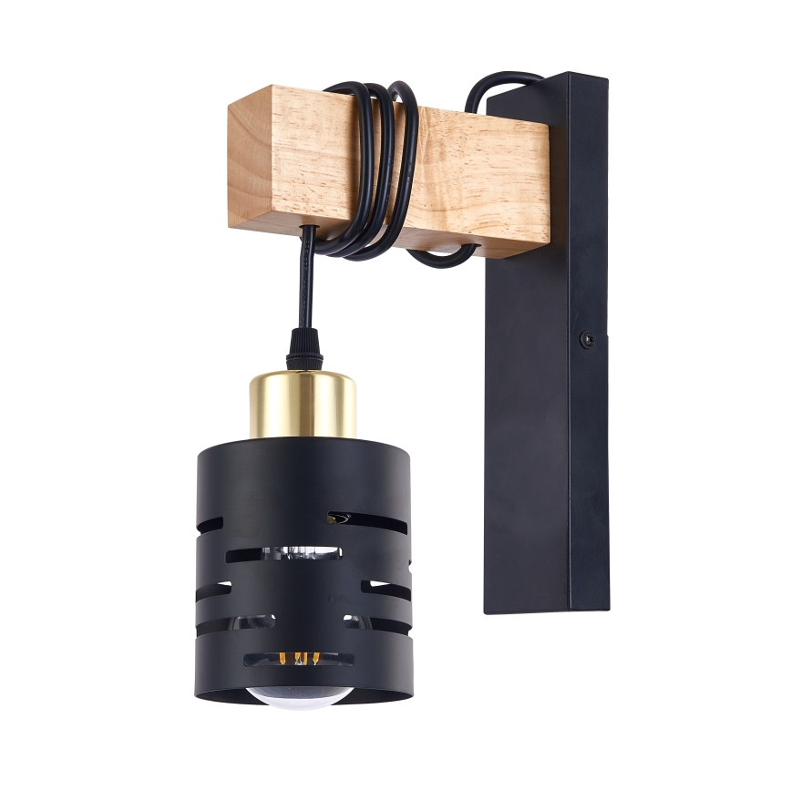 Applique ELEN 1xE27/35W/230V nero/oro/marrone