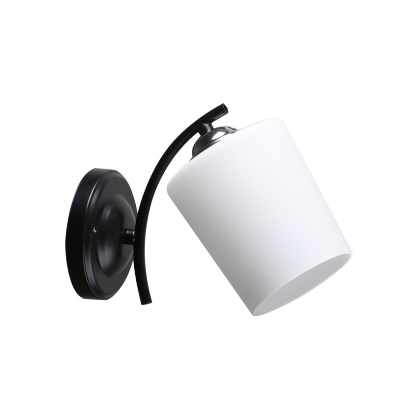 Applique ESNYR 1xE27/40W/230V nero/bianco