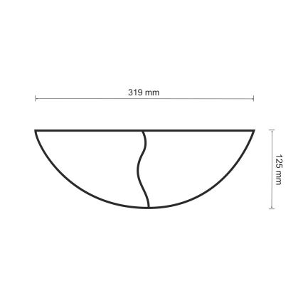 Applique FALA 1xE14/12W/230V gesso/bianco