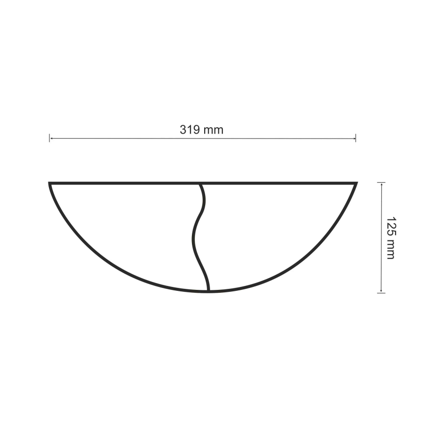 Applique FALA 1xE14/12W/230V gesso/bianco