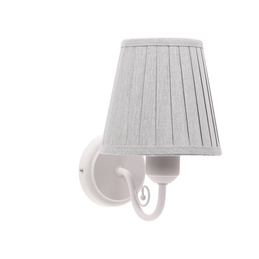 Applique FIREZ 1xE27/40W/230V bianco/grigio