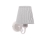 Applique FIREZ 1xE27/40W/230V bianco/grigio