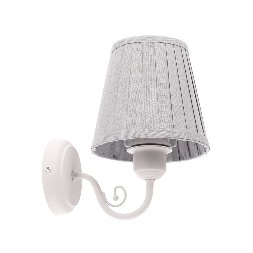 Applique FIREZ 1xE27/40W/230V bianco/grigio